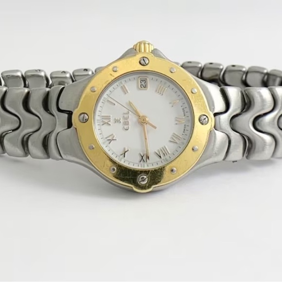 Stainless steel and 18k gold watch - Picture 1 of 3